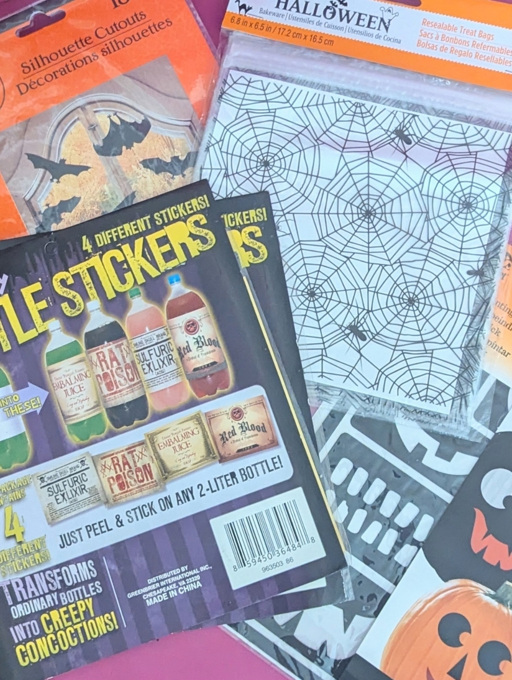 Halloween Party Decor And Treat Bags